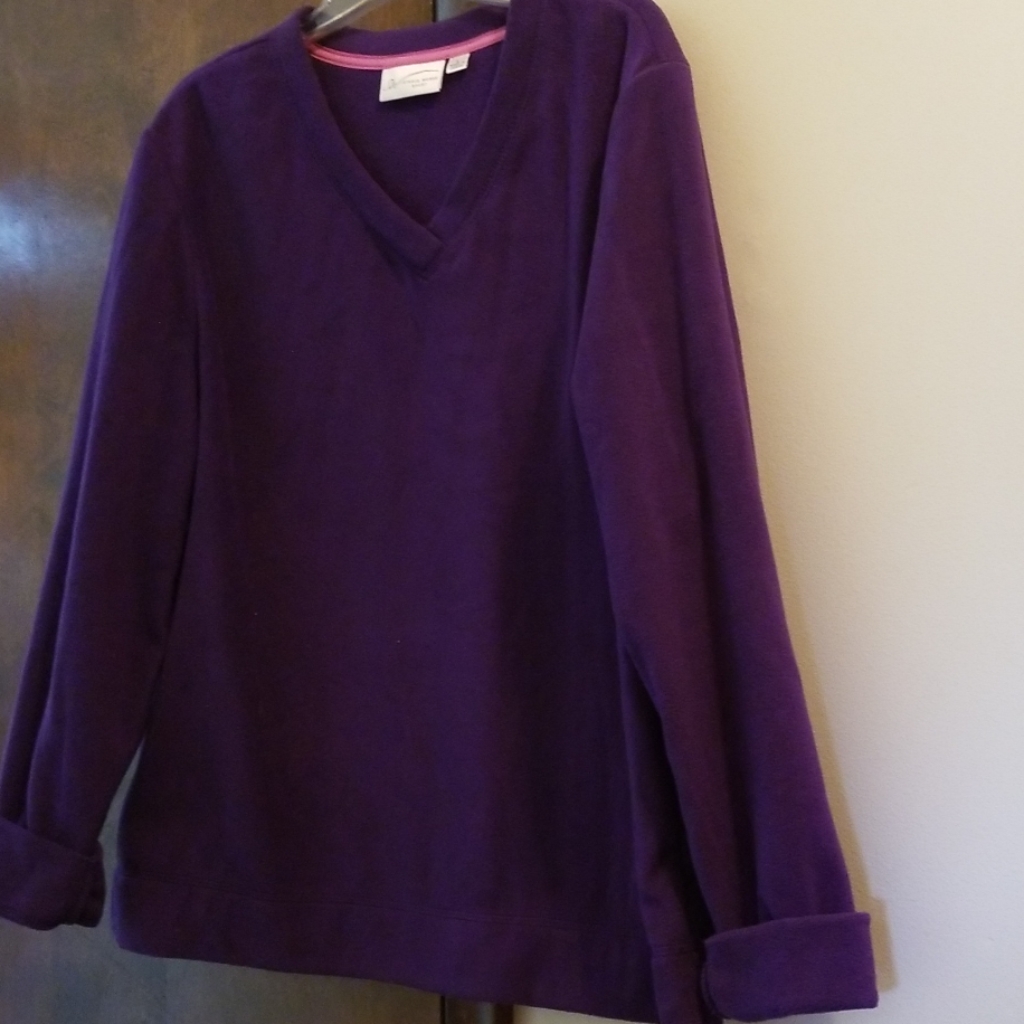 Studio Works Purple Fleecewear Top